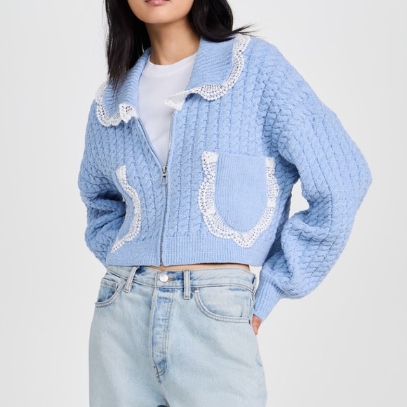 For Love And Lemons Jackets & Blazers - NWT For Love & Lemons Tierra Knit Jacket, XS